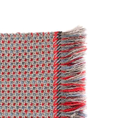 Garden Layers rug blue red